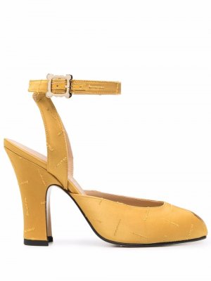 Туфли с открытым носком Vivienne Westwood. Цвет: желтый