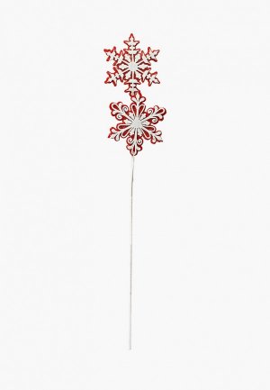 Украшение елочное Kurt S. Adler Снежинка. Цвет: красный