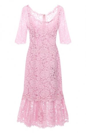 Платье Dolce & Gabbana. Цвет: розовый
