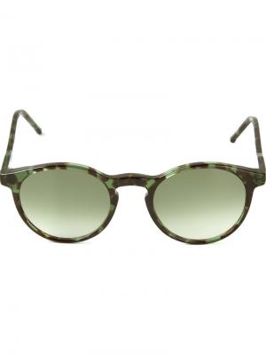 Солнцезащитные очки Miki Kyme. Цвет: зелёный