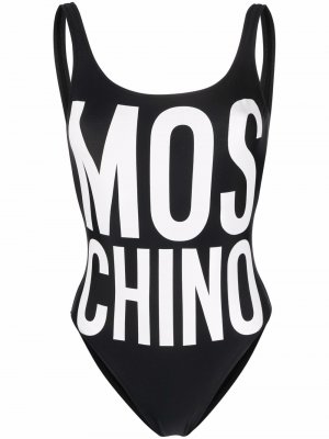 Logo-print swimsuit Moschino. Цвет: черный