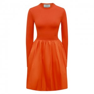 Платье Prada. Цвет: оранжевый