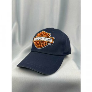Бейсболка Харлей мото кепка, размер one size, синий Harley-Davidson. Цвет: синий