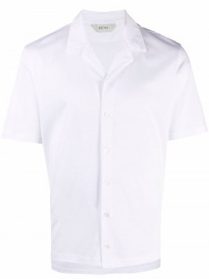 Рубашка с короткими рукавами Z Zegna. Цвет: белый