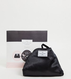 Эксклюзивная черная шелковистая косметичка с затягивающимся шнурком Flat Lay Co. X ASOS Exclusive-Бесцветный Company