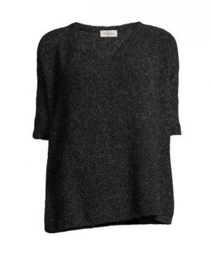 Пуловер с короткими рукавами , антрацит American Vintage