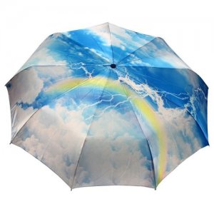 Зонт , белый, голубой Dolphin. Цвет: белый/голубой