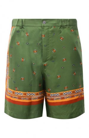 Шелковые шорты Nick Fouquet. Цвет: зелёный