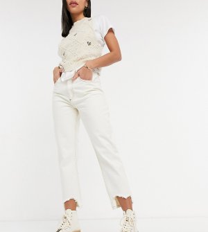 Джинсы цвета экрю в винтажном стиле со рваными краями Inspired 91-Белый Reclaimed Vintage