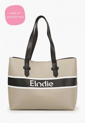 Комплект Elodie Logo tote. Цвет: бежевый