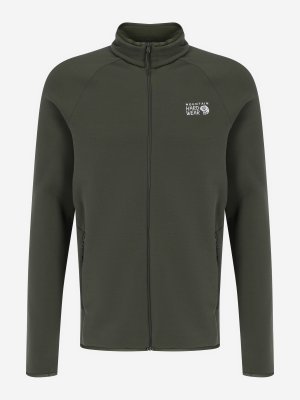 Джемпер флисовый мужской Polartec® Power Stretch Pro™ Jacket, Зеленый Mountain Hardwear. Цвет: зеленый
