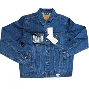 Джинсовая куртка мужская 12065 синяя 5XL Montana. Цвет: синий