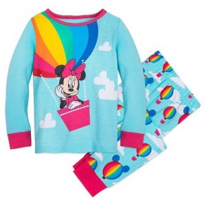 Пижама для девочек от Minnie Mouse Disney. Цвет: голубой