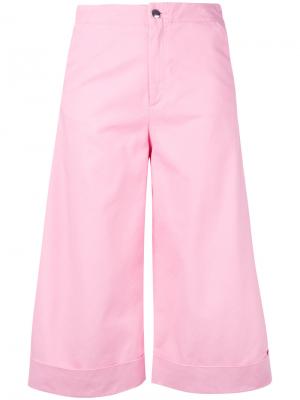 Расклешенные укороченные брюки The Seafarer. Цвет: розовый и фиолетовый