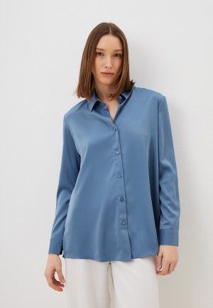 Блуза Vivostyle. Цвет: синий