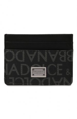 Футляр для кредитных карт Dolce & Gabbana. Цвет: серый