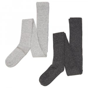 Тайтсы Wool Stocking Rib 2 Pack, разноцветный Minymo