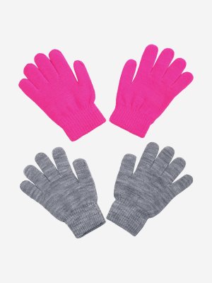 Перчатки для девочек Highland, Розовый, размер Без размера IcePeak. Цвет: розовый