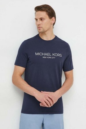 Хлопковая футболка , темно-синий Michael Kors