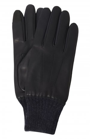 Кожаные перчатки Andrew Agnelle. Цвет: синий