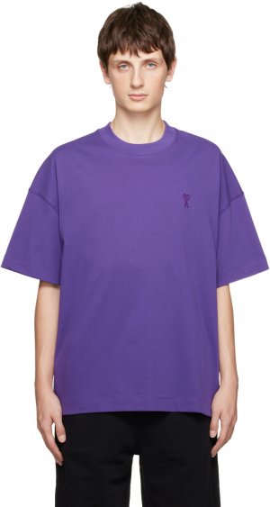 Фиолетовая футболка Ami de Cœur Alexandre Mattiussi