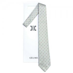 Голубой галстук с мелким узором 810454 Celine. Цвет: голубой