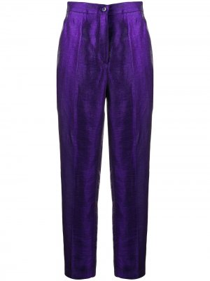 Зауженные брюки ETRO. Цвет: фиолетовый