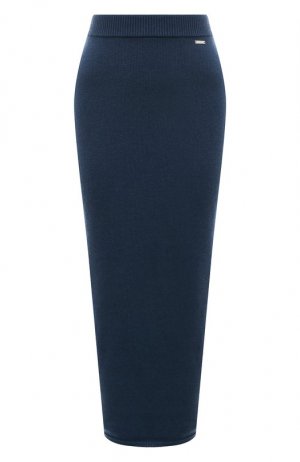 Кашемировая юбка Kiton. Цвет: синий