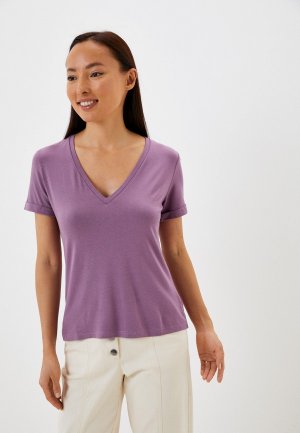 Футболка домашняя Fashion.Love.Story home t-shirt. Цвет: фиолетовый