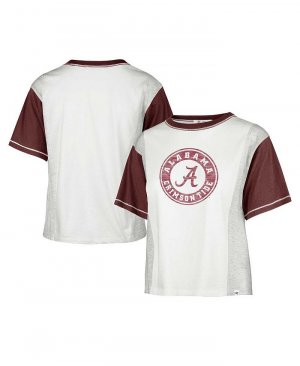 Женская белая рваная футболка Alabama Crimson Tide Premier Tilda '47 Brand, белый '47 Brand
