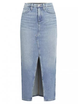 Реконструированная джинсовая юбка-миди , цвет offshore Hudson Jeans