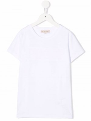 Short-sleeve cotton T-shirt Emilio Pucci Junior. Цвет: белый