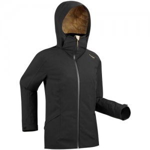 Куртка лыжная для трассового катания женская черная 500 WEDZE Х Черный M Decathlon. Цвет: черный