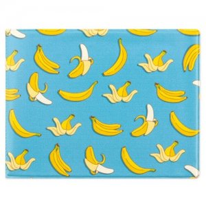 Обложка для студенческого билета Бананы, голубой, желтый Орландо. Цвет: голубой