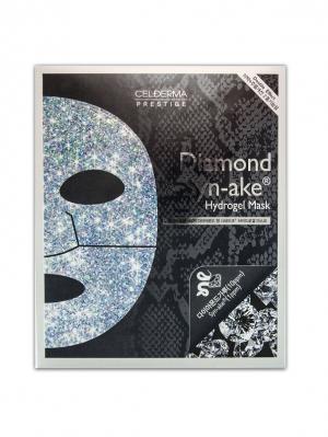 Гидрогелевая маска Сel-Derma Prestige Diamond and Synake 32 гр.*4 шт.. Цвет: черный, серебристый, серый