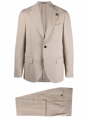 Two-piece tailored suit Lardini. Цвет: бежевый