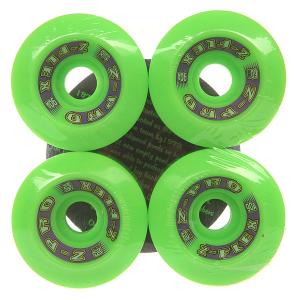 Колеса для скейтборда лонгборда Zfx Wheels Green 90A 60 mm Z-Flex. Цвет: зеленый