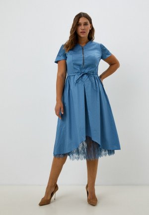 Платье Avilia. Цвет: синий
