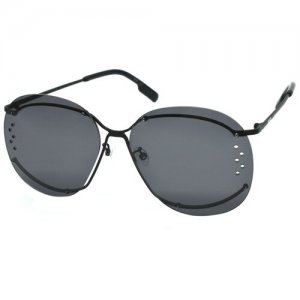 Солнцезащитные очки KZ40056U, черный, серый KENZO. Цвет: черный