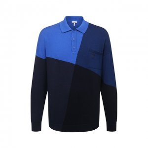 Шерстяной свитер Loewe. Цвет: синий