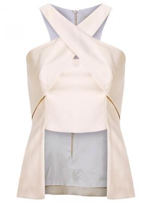 Panelled blouse Giuliana Romanno. Цвет: телесный