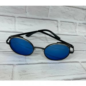 Солнцезащитные очки ЕА2842, синий, серебряный Eagle. Цвет: синий/серебристый/синий-серебристый
