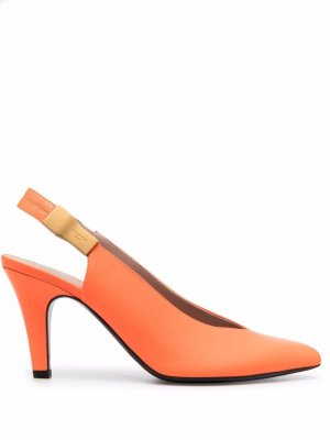 Туфли Tara с ремешком на пятке Balmain. Цвет: оранжевый