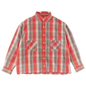 Рубашка x Shermer Academy Frannel Check 'Red', красный Saint Michael