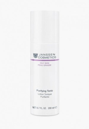 Тоник для лица Janssen Cosmetics Очищающий и сужающий поры Purifying Tonic, 200 мл. Цвет: белый