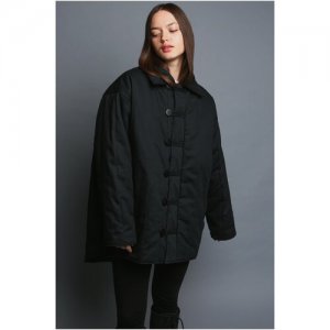 Куртка женская зимняя, размер OverSize, чёрный DNK. Цвет: черный