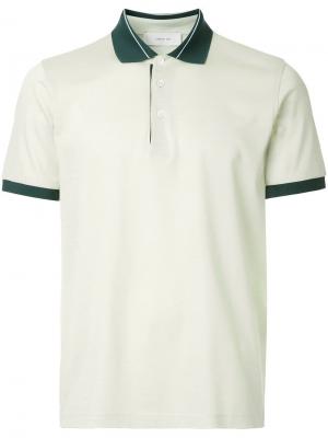 Рубашка-поло с контрастными деталями Cerruti 1881. Цвет: зеленый