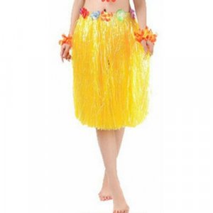 Гавайская юбка желтая, 60 см СмеХторг. Цвет: желтый