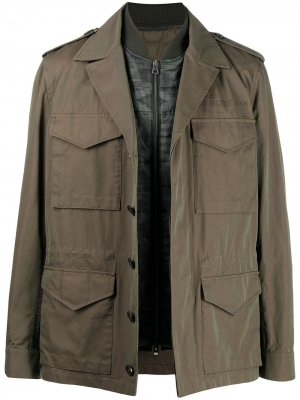 Куртка в стиле милитари ETRO. Цвет: зеленый