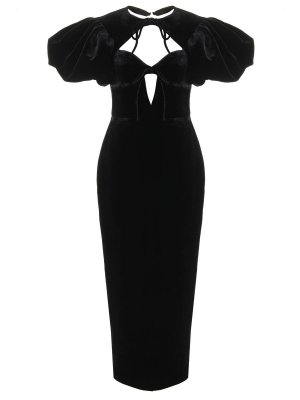 Платье бархатное RASARIO. Цвет: черный